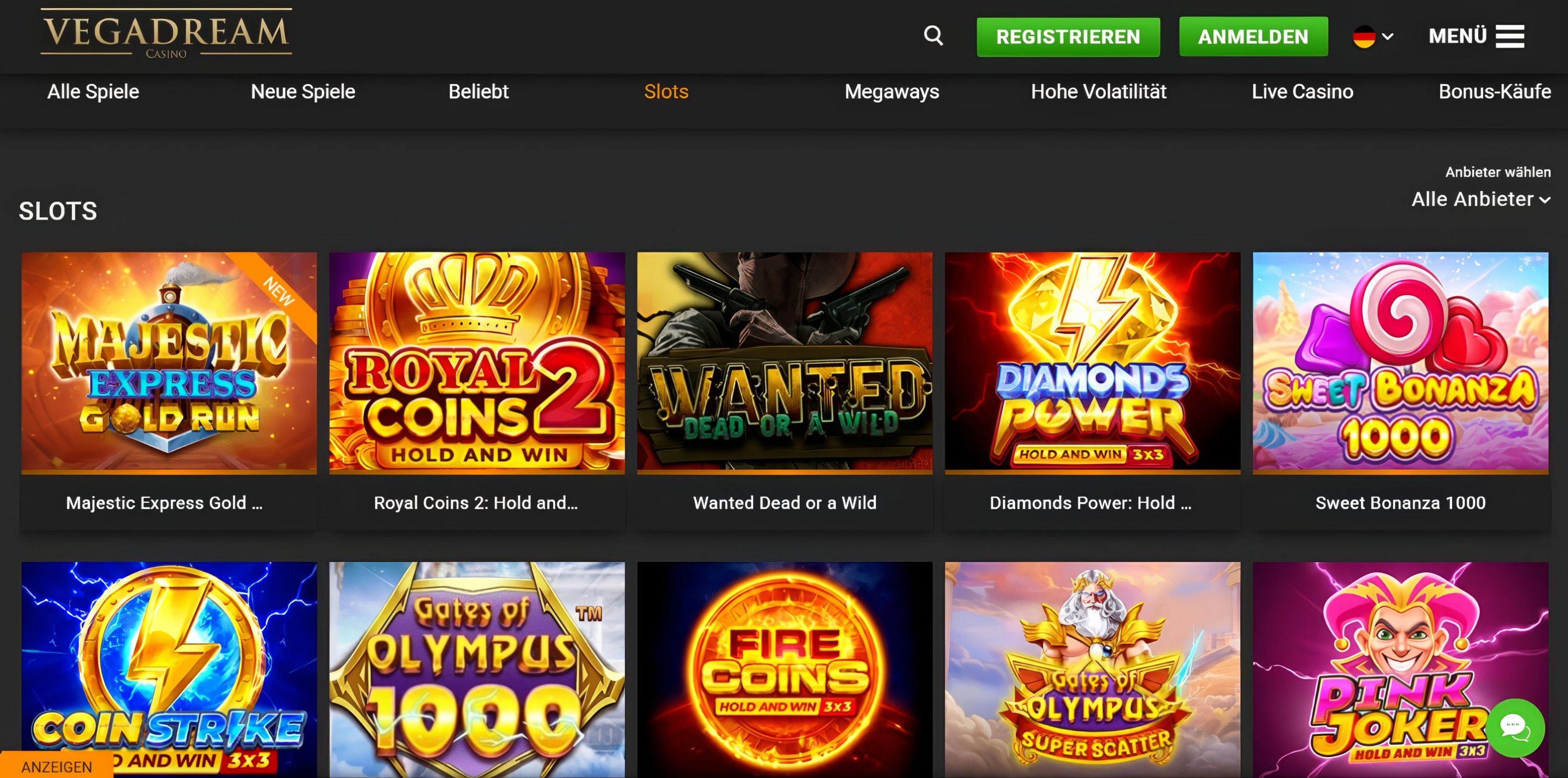 Vegadream desktop screenshot 2